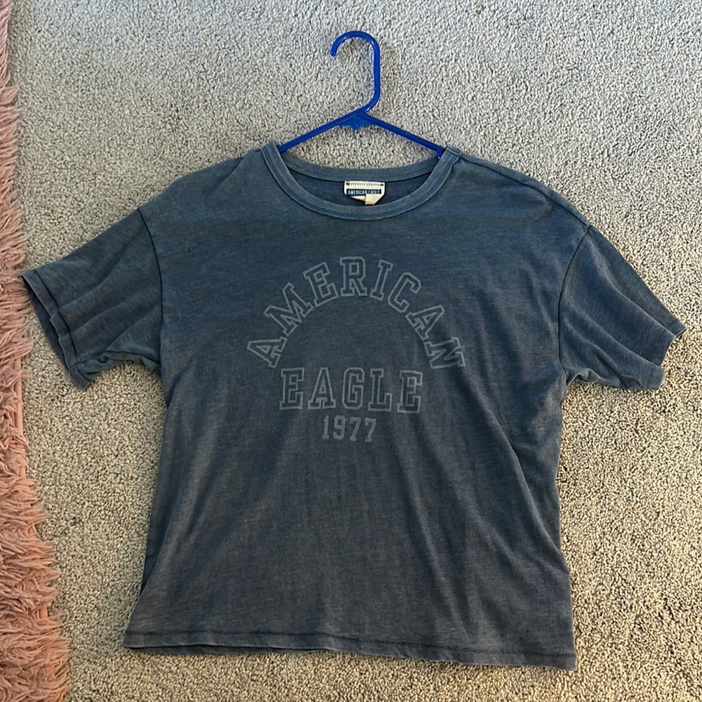 American Eagle Blue Graphic T-Shirt